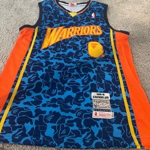 Warriors Bape jersey XL